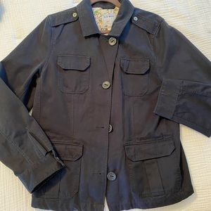 EUC size XL old navy cotton twill jacket navy blue